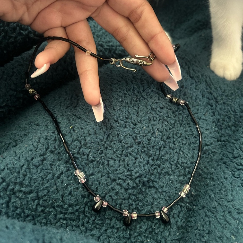 Black Stone Necklace